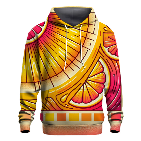 Citrus Sunrise Splash Hoodie