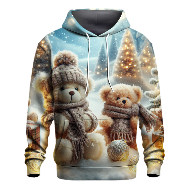 Teddy Bear Winter Wishes Hoodie