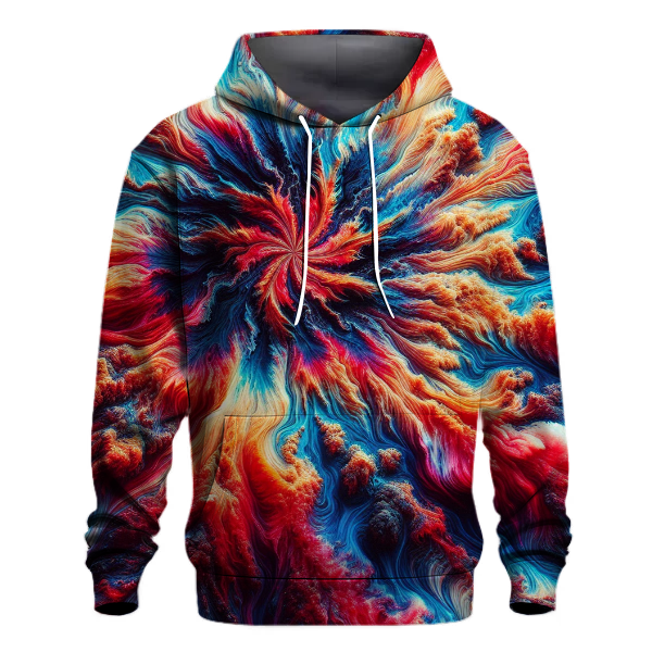 Cosmic Burst Tie-dye Design Hoodie
