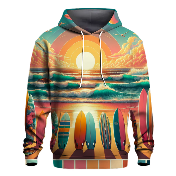 Cosmic Surfboard Adventure Hoodie