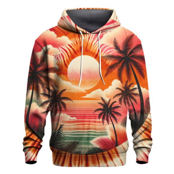 Sunset Palms Tie-dye Hoodie