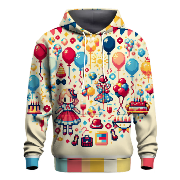 Pixel Paradise Party Hoodie