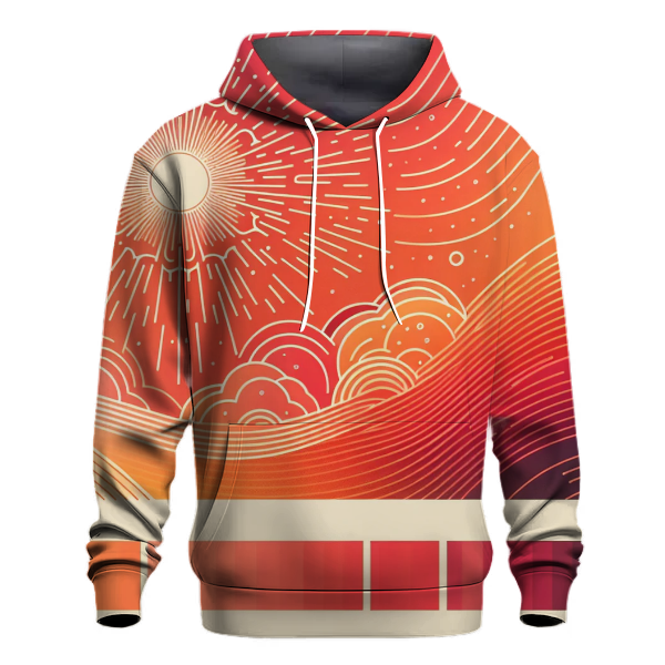Vivid Sunset Harmony Hoodie