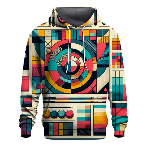 Bold Color Block Design Hoodie