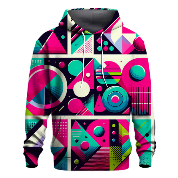 Neon Geometric Patterns Hoodie