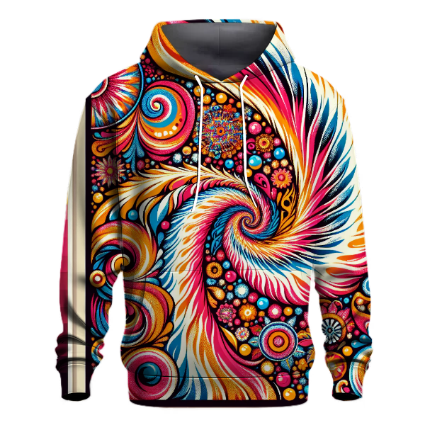 Funky Tie-Dye Twirls Hoodie
