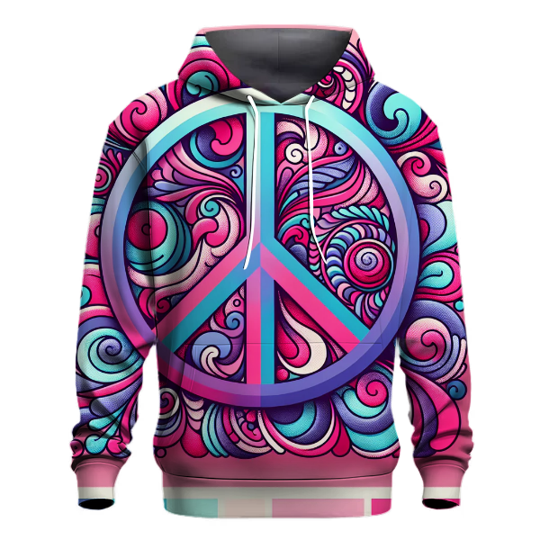 Peace Sign Swirl Hoodie
