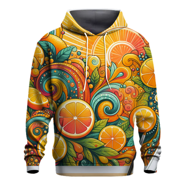 Sunny Citrus Tie-Dye Hoodie