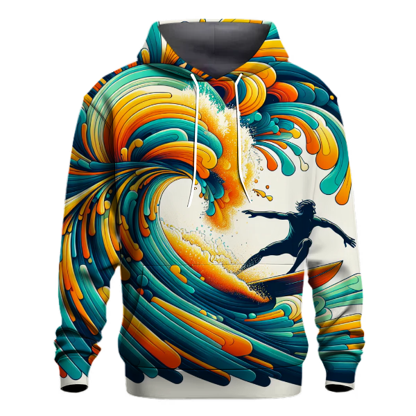 Retro 80s Wave Surfer Hoodie