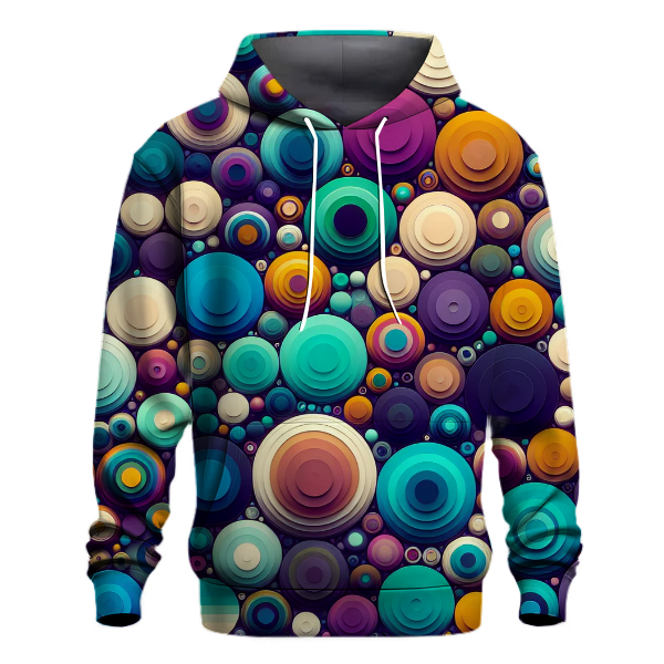 Groovy Geometric Circles Hoodie