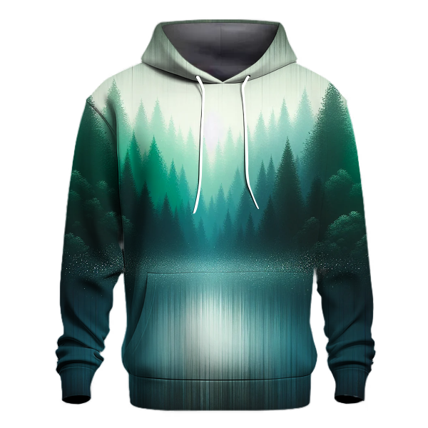 Silver and Emerald Mirage Hoodie