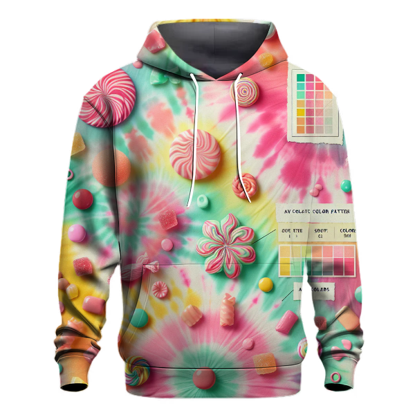 Candy Coated Tie-Dye Design Hoodie
