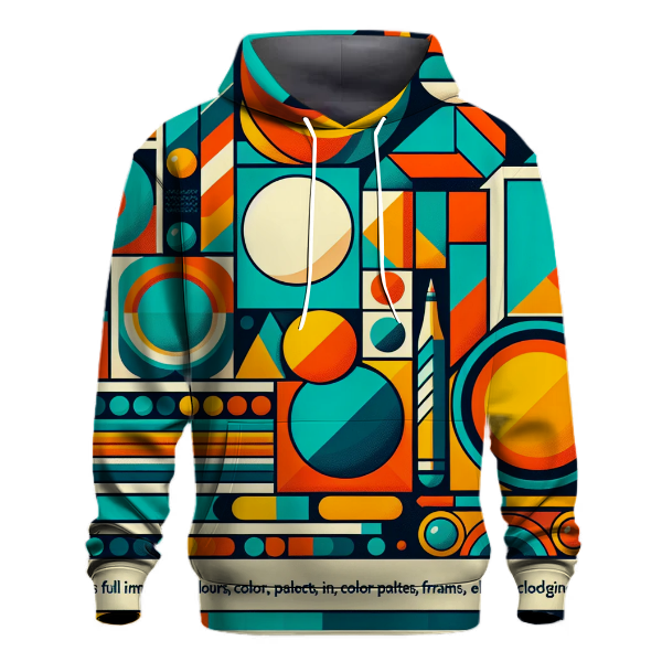 Funky Geometric Vibes Hoodie