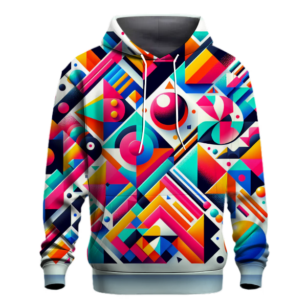 Bold Retro Geometry Hoodie