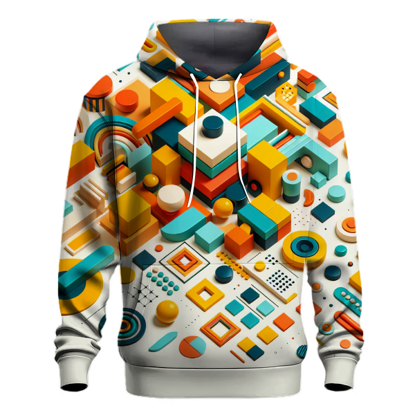 Vibrant Geometric Pattern Hoodie