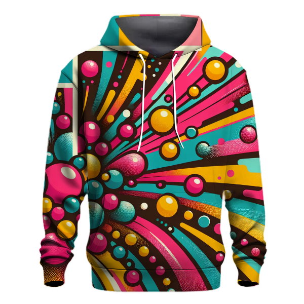 Funky 80s Polka Dot Hoodie