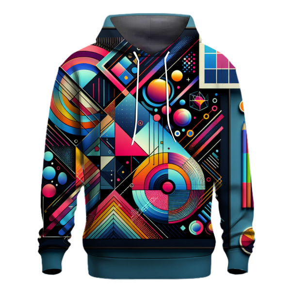 Neon Geometric Fusion Hoodie