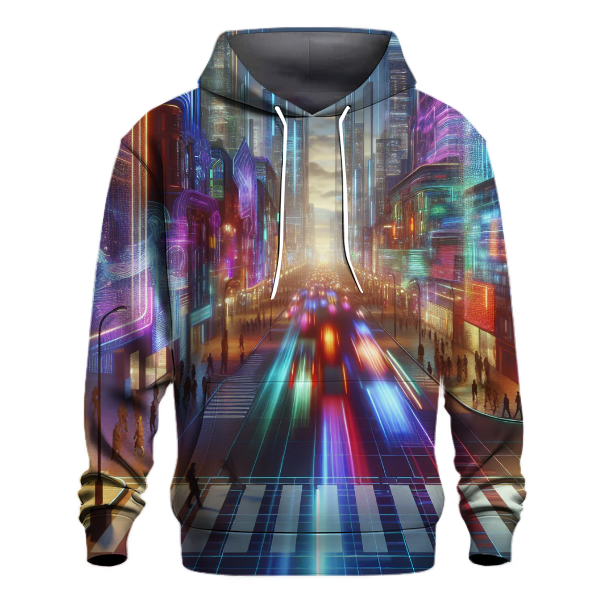 Futuristic Neon Vision Hoodie