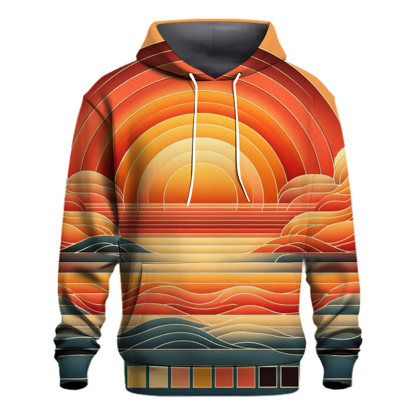 Sunset Wave Glimmer Hoodie