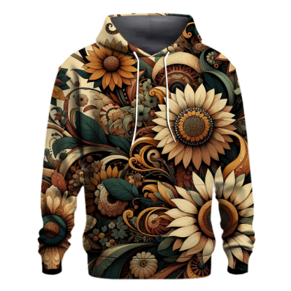 Bohemian Floral Burst Hoodie