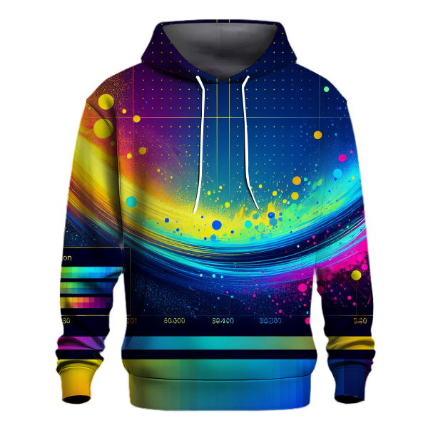Radiant Neon Splash Hoodie
