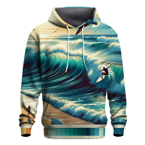 Surfing Coastline Hoodie