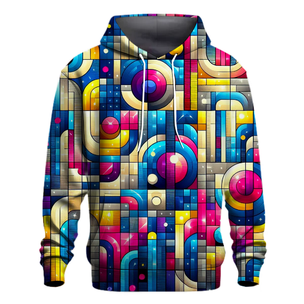 Disco Vibes Geometric Hoodie