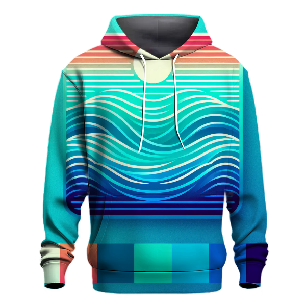 Radiant Ocean Wave Hoodie