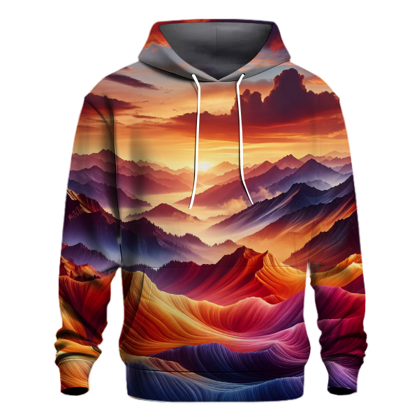Fiery Mountain Sunset Hoodie