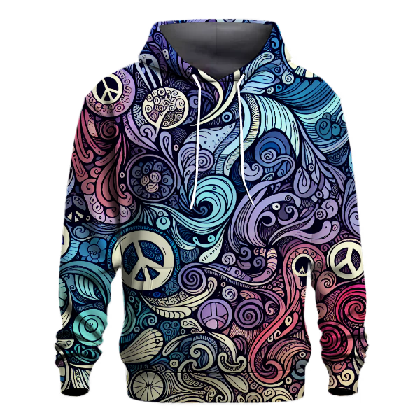 Peace Sign Doodle Hoodie