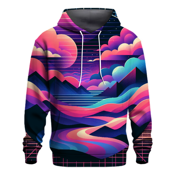 Retro Futurism Landscape Hoodie