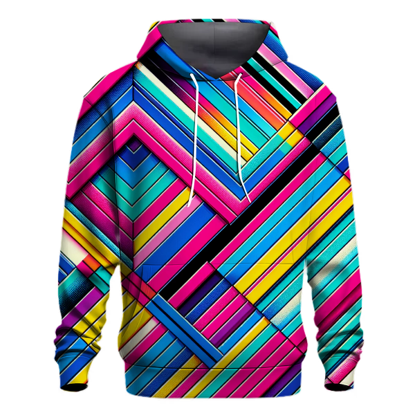 Radical 80s Stripes Hoodie