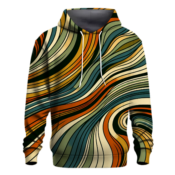 Retro Revival Swirls Hoodie