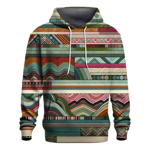 Boho Rainbow Stripes Hoodie