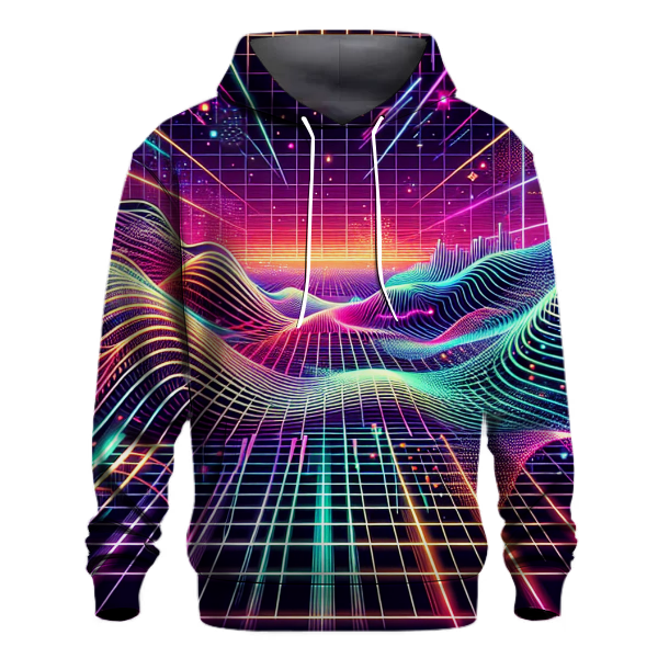 Digital Horizon Waves Hoodie