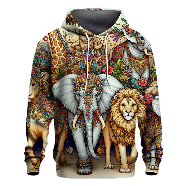 Artistic Animal Parade Hoodie