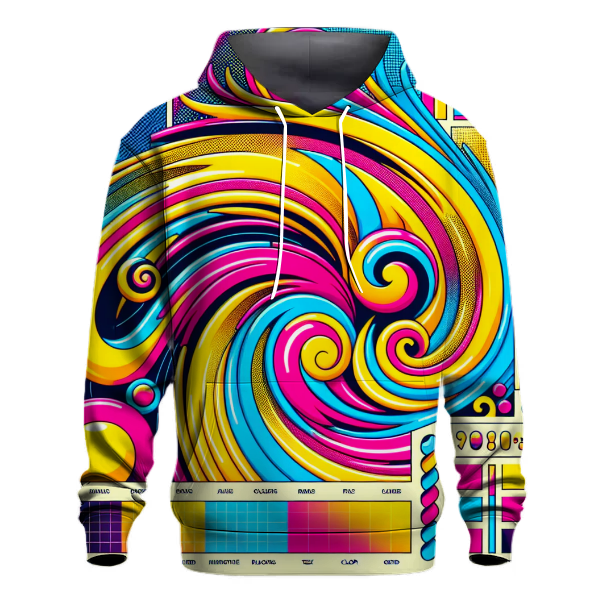Radical Retro Swirls Hoodie