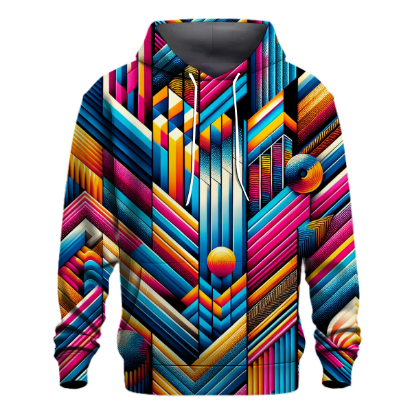 Electric Disco Pattern Hoodie