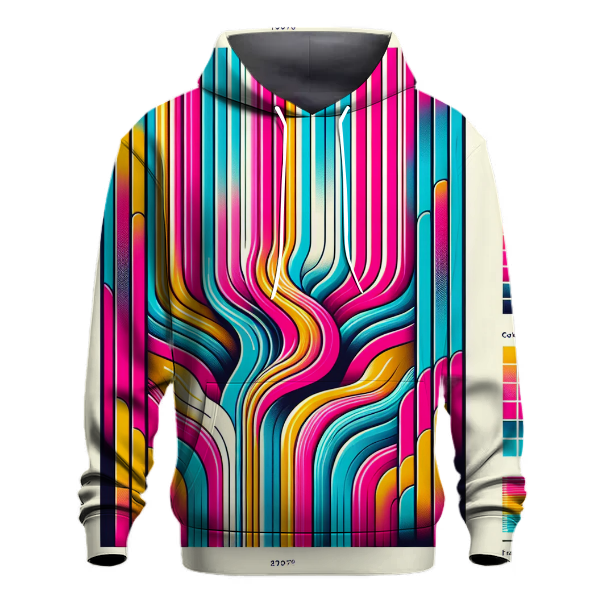 Electric Retro Stripes Hoodie