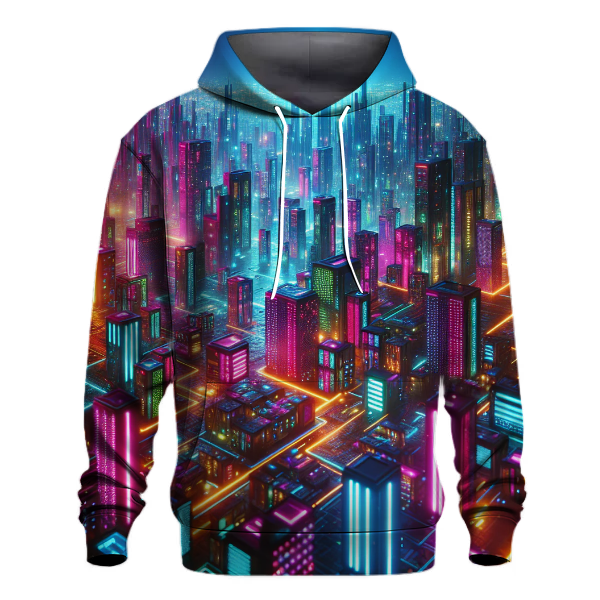 Retro Neon Dystopia Hoodie