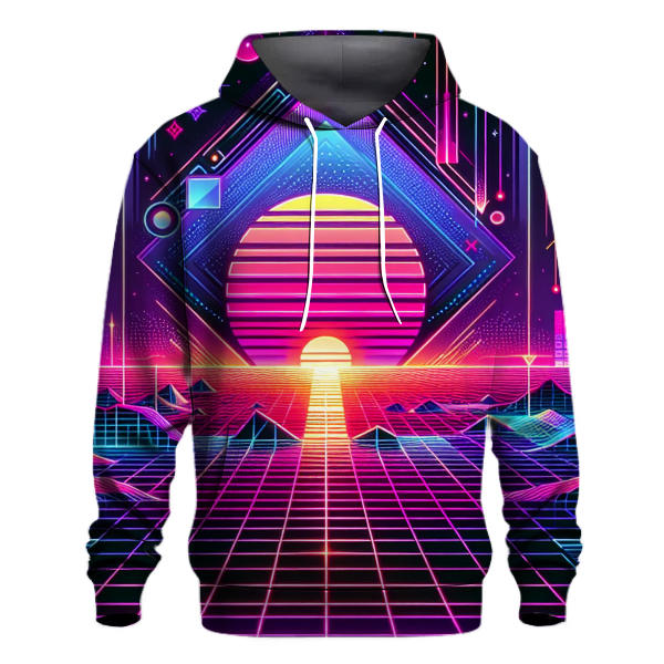 Electric Synthwave Aesthetic Hoodie