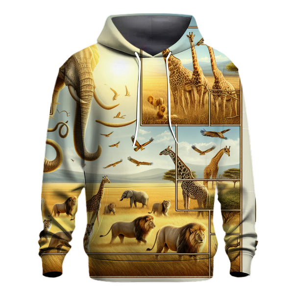 Majestic Savannah Wildlife Hoodie