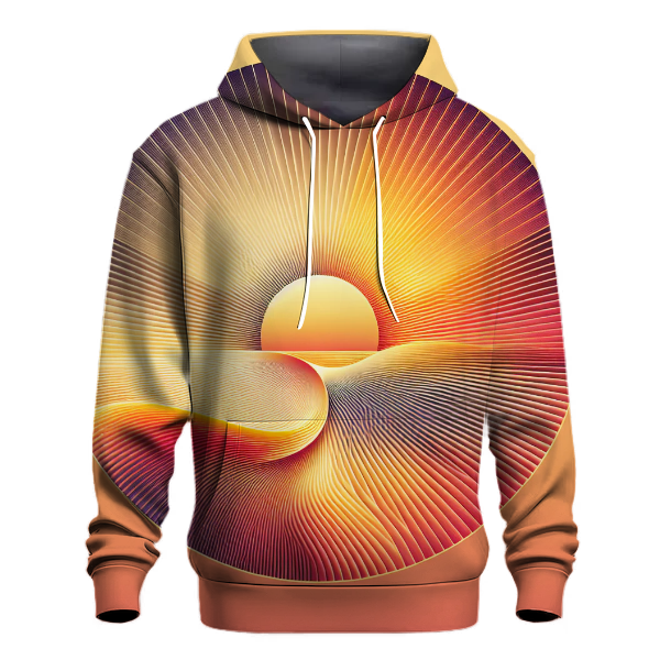 Peach Sunrise Ombre Hoodie