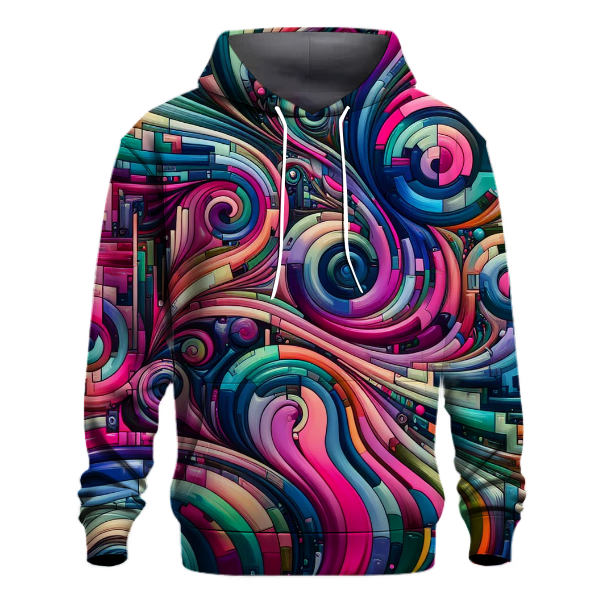 Neon Kaleidoscope Hoodie