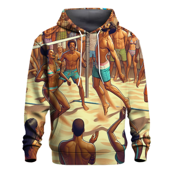 Volleyball Court Excitement Hoodie