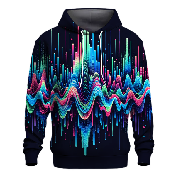 Vibrant Soundwaves Hoodie