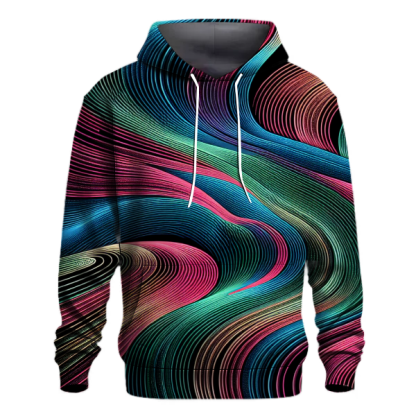 Groovy Neon Lines Hoodie