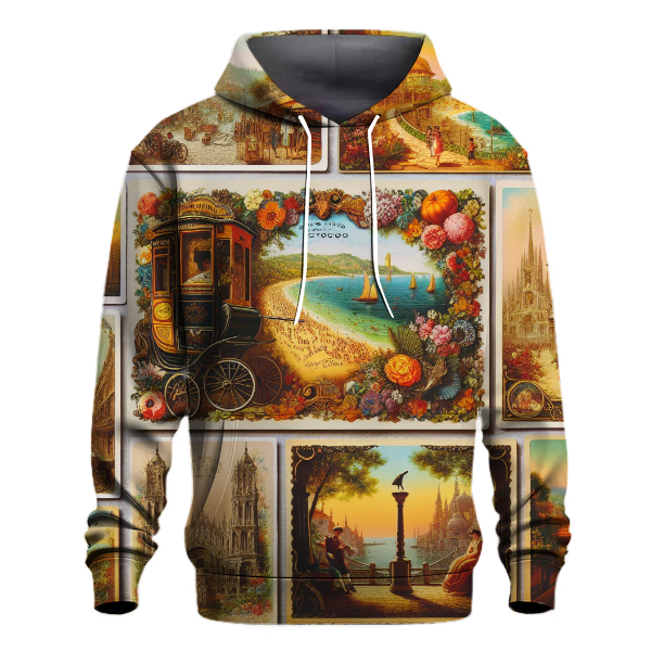 Charming Vintage Postcards Hoodie