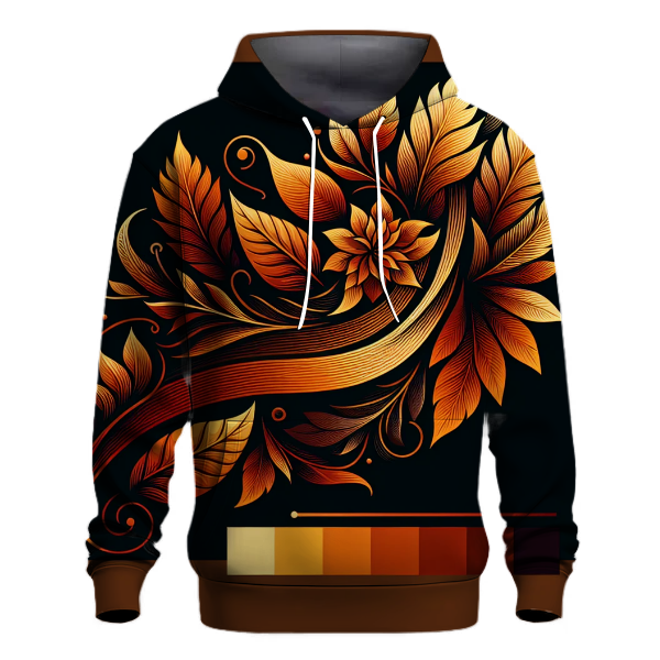 Amber Autumn Leaves Hoodie