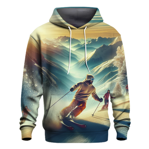 Skiing - Glide Through Powder Hoodie